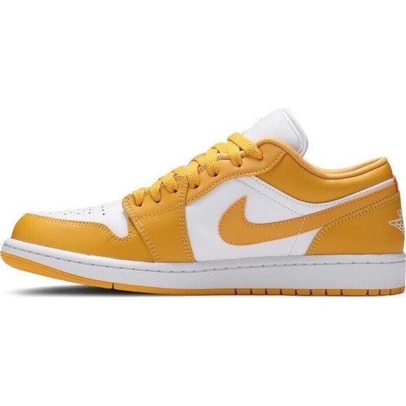 Nike Air Jordan 1 Low Pollen Yellow White 553558-171 Men’s Size 11 - Picture 2 of 7